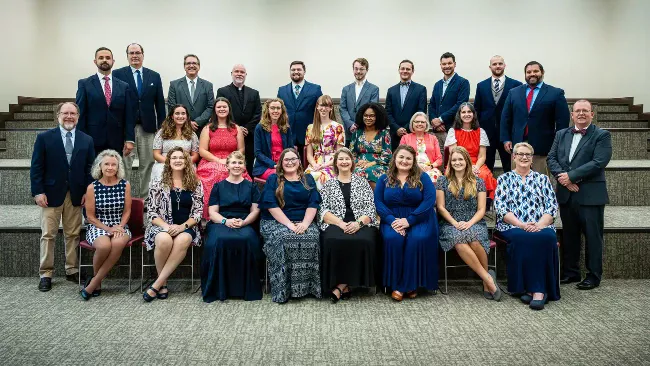 Trinitas Christian School faculty and staff group photo.